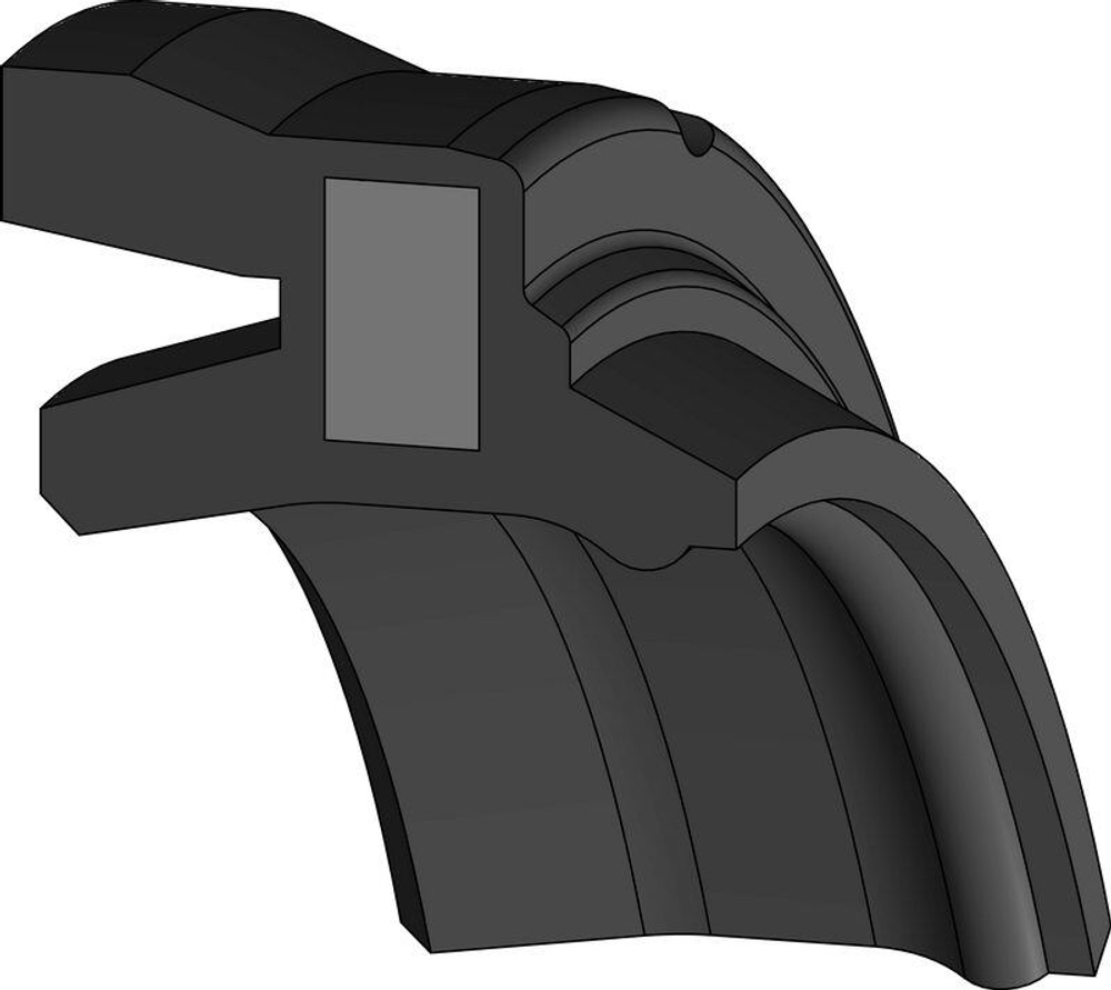 A851-022 Пневматическое комбинированное штоковое уплотнение 32-22-9,5