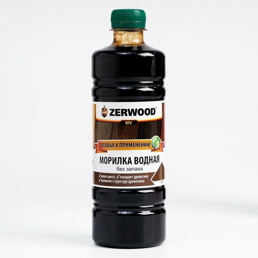 Морилка водная  ZERWOOD  эбеновое дерево  0,5л (И)