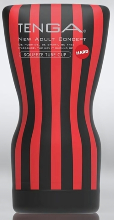 Мастурбатор TENGA Squeeze Tube Cup Hard (Цвет: черный)