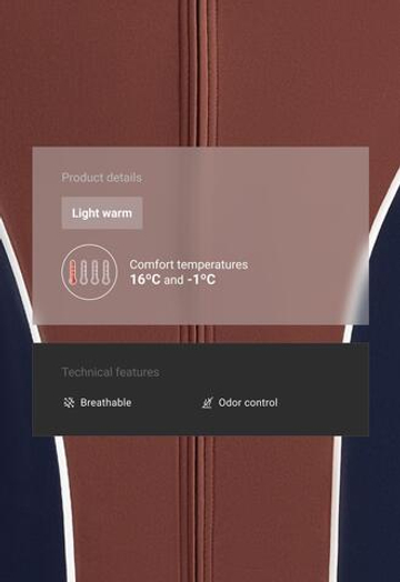Oysho Высокотехнологичная куртка Light warm с вставками, кирпичный