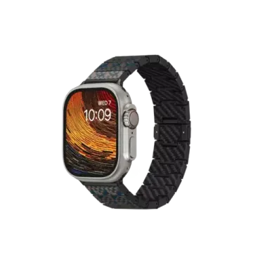 Хромированный ремешок   Pitaka Dreamland для Apple Watch (лестница / мозаика)