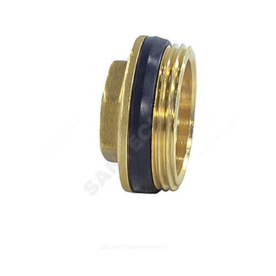 Пробка латунь 3/4" НР с герметичной прокладкой для коллектора R592D Giacomini R592DY004