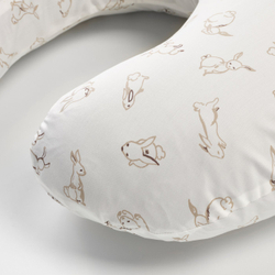 IKEA LEN  (ИКЕА ЛЕН)  -  Чехол для подушки для кормления - в кролики/белый 60х50х18 см
