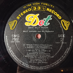 Винтажная виниловая пластинка LP Billy Vaughn And His Orchestra (Japan 1965) (Obi)