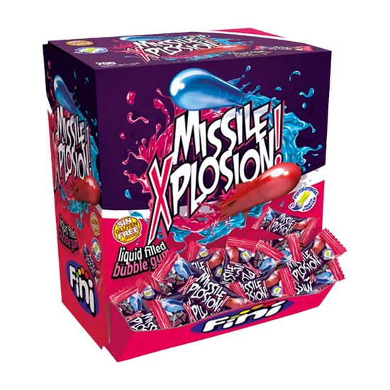 Жевательная резинка Fini Missile Xplosion Взрыв ракеты, 5 г (Испания)