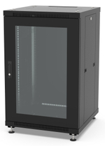 Шкаф напольный 19", 18U Filum FL-NT-1866GM1M-BK