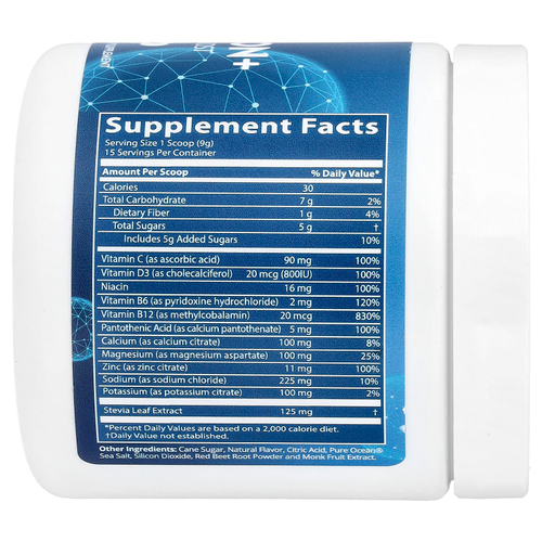 MRM Nutrition, Hydration + Electrolyte Boost, голубика и асаи, 135 г (4,76 унции)