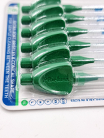 Межзубные ёршики Plackers Gentle Brush Size 5 (XL), 0.8 мм, в упаковке 6 шт. (Бельгия)