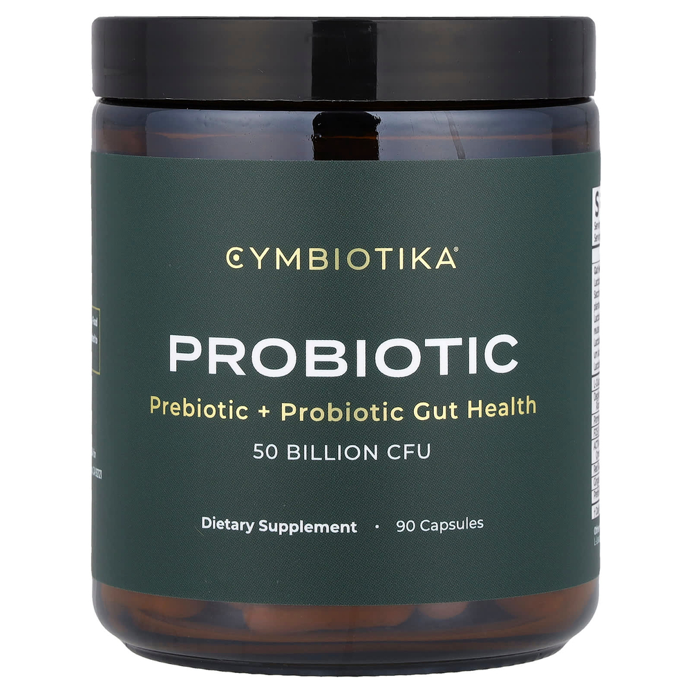 Cymbiotika, Пробиотик, 50 млрд КОЕ, 90 капсул