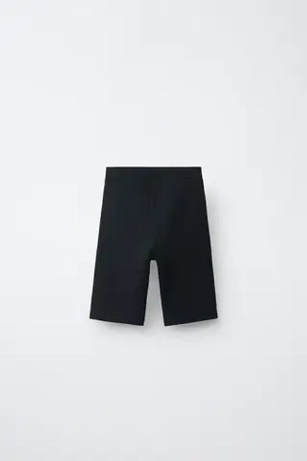 ZARA ОДНОТОННЫЕ ВЕЛОСИПЕДКИ, ЧЕРНЫЙ