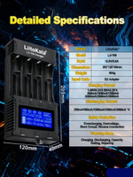 Зарядное устройство для литиевых батарей LiitoKala LII-700 для Lil-ion/IMR/LIFeP04 4 слота