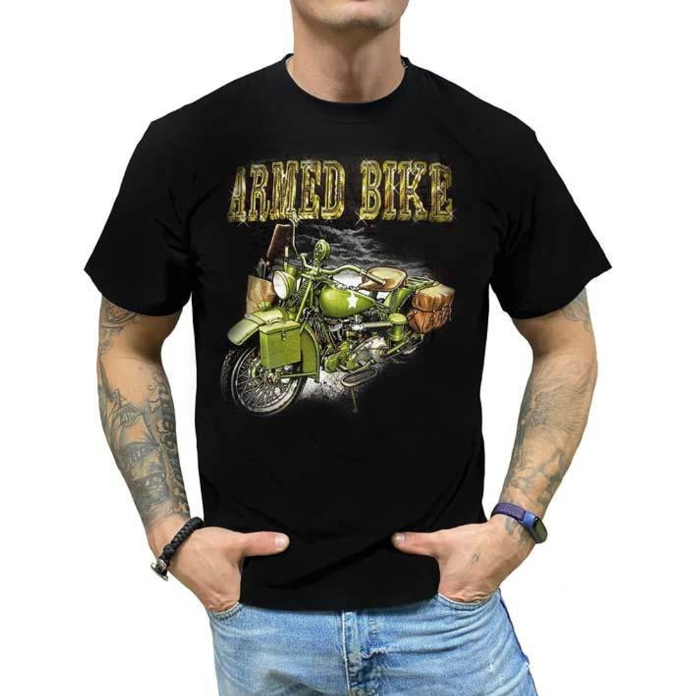 Футболка Armed bike-Армейский мотоцикл (S)
