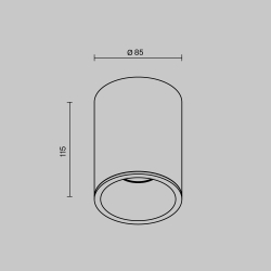 Потолочный светильник Technical C029CL-01B