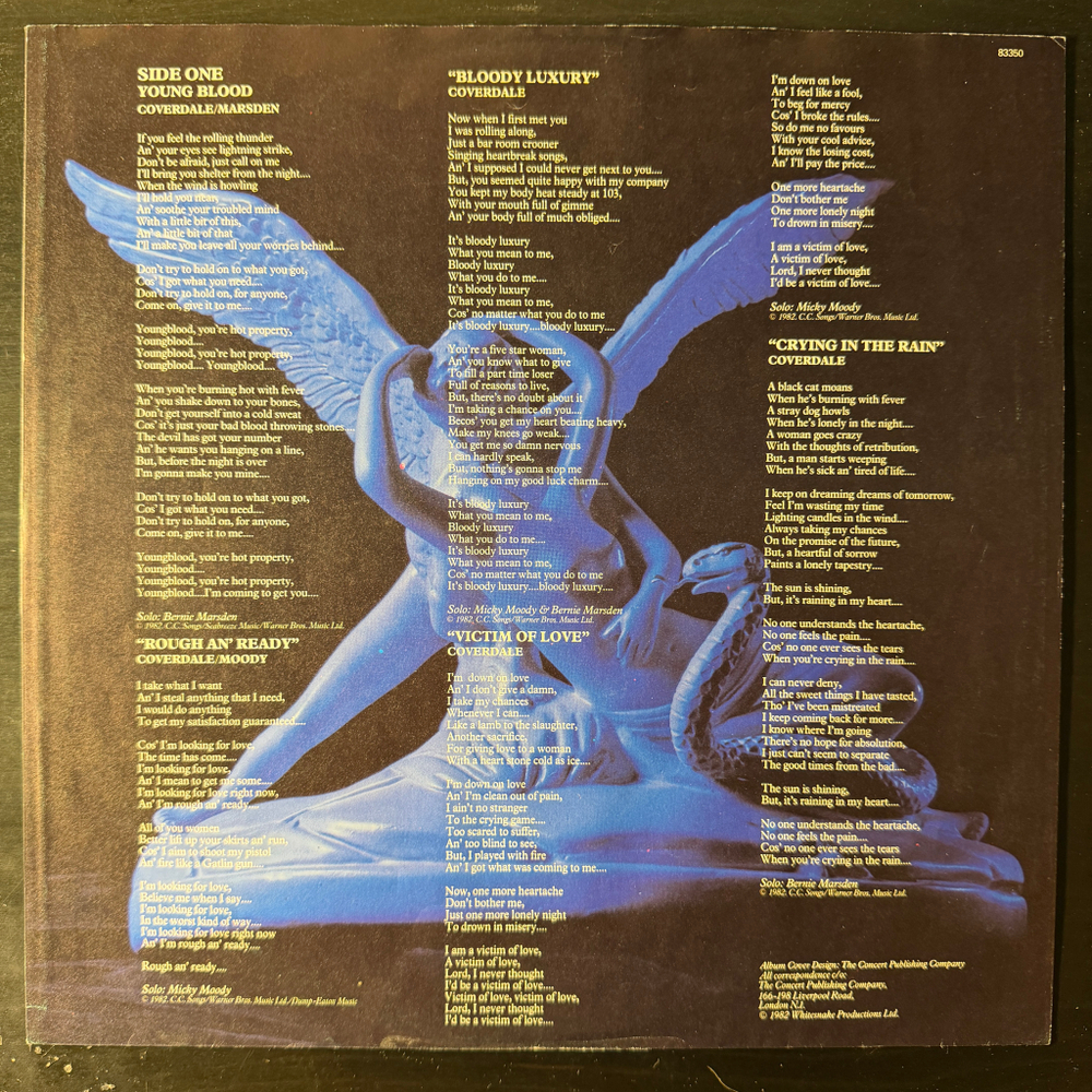 Whitesnake - Saints & Sinners (Германия 1982г.)