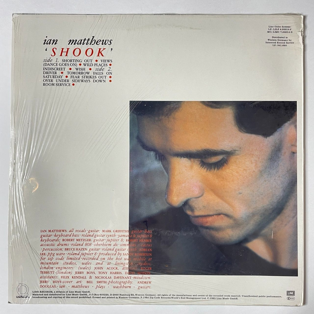Винтажная виниловая пластинка LP Ian Matthews Shook (Germany 1985)