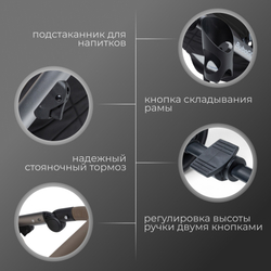 Модульная коляска BubaGO Rosano 3в1