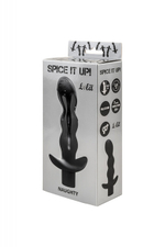 Анальный стимулятор с вибрацией Spice it up Naughty Black (7 режимов) (Цвет: черный)