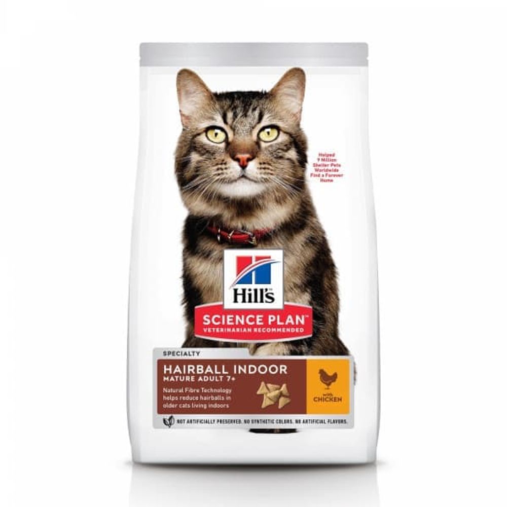 Hill's SP Hairball Indoor 300г корм для кошек с курицей (выведение шерсти из ЖКТ) Hill's SP Hairball Indoor 300г корм для кошек с курицей (выведение шерсти из ЖКТ)