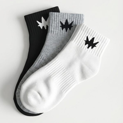 Носки повседневные Base Sock Medium 3PC — Black/Grey/White