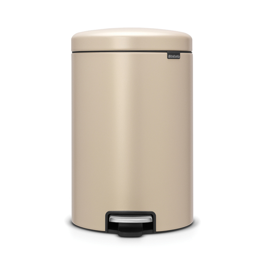 Мусорный бак с педалью newIcon 20л Brabantia Минерально-золотой