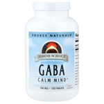 Source Naturals, Serene Science®, ГАМК, 750 мг, 180 таблеток