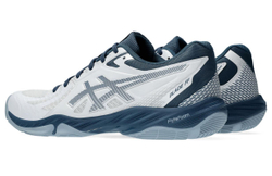 Мужские кроссовки для бадминтона/сквоша Asics Blade FF - белые/винтажные индиго