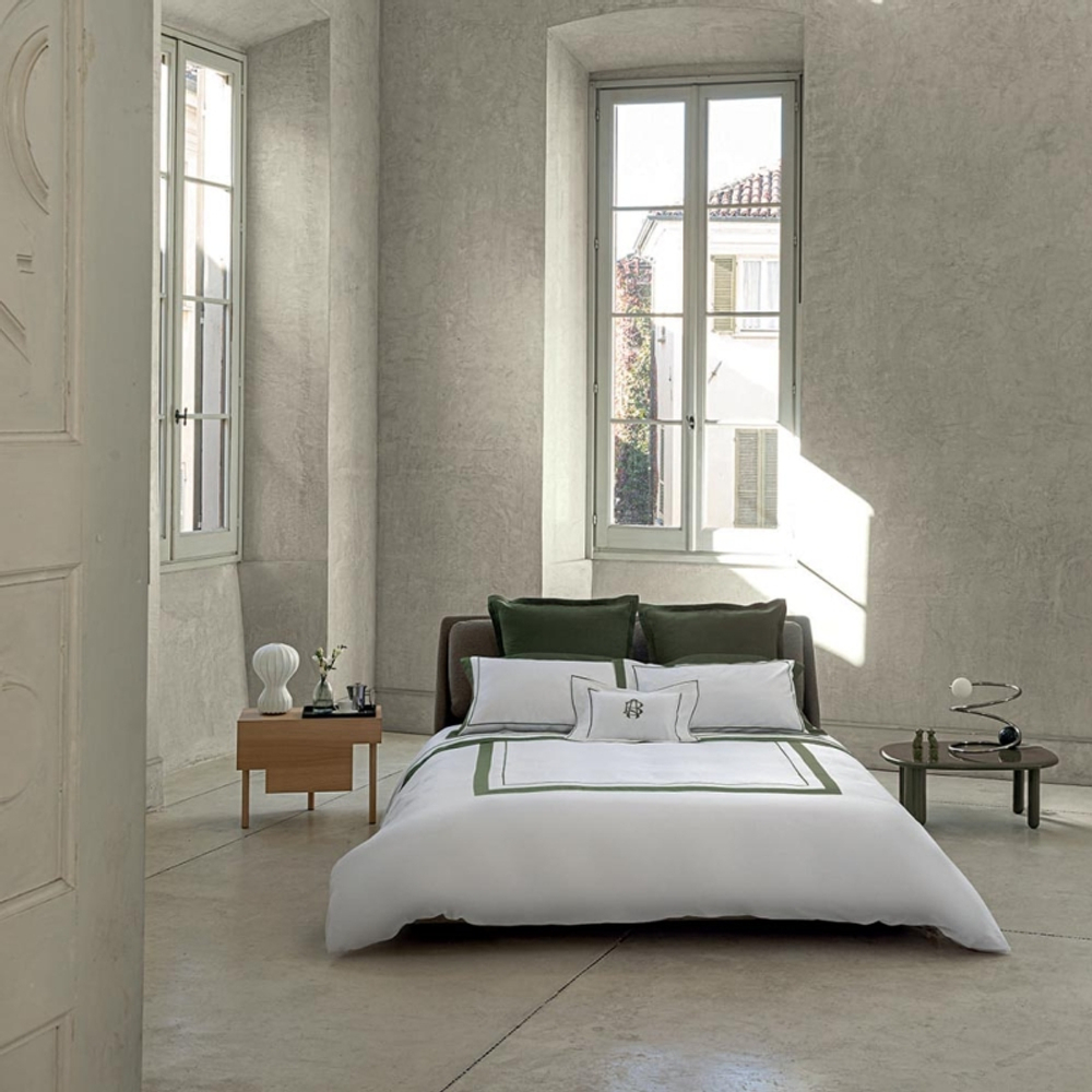 Постельное белье Darsena (240 x 220 см) Bianco/Verde Bosco