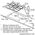 Газовая варочная панель Bosch PCI6B3B90R