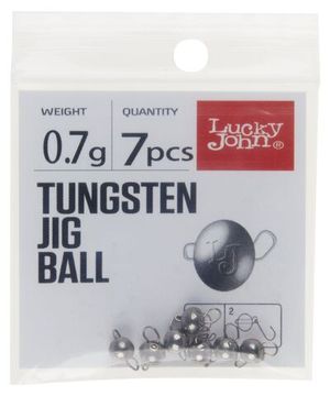 Груз-головки LJ Pro Series TUNGSTEN JIG BALL вольф. разбор. 000,7г 7шт.