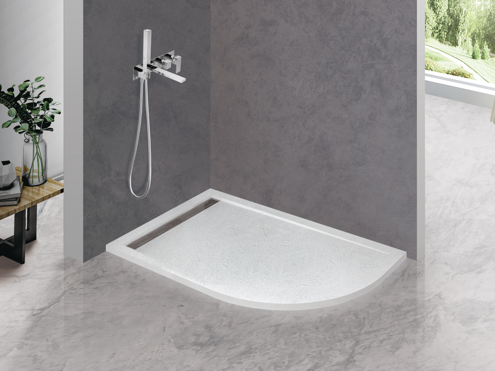 Поддон из искусственного мрамора 120х90 Cezares TRAY-AS-RH-120/90-550-30-W-L без сифона