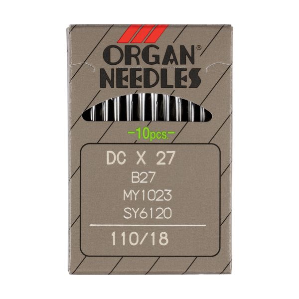 Иглы для промышленных швейных машин Organ DC*27, 10 шт, 110