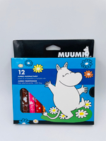 Фломастеры разноцветные большие Muumi jumbo, 12 цветов (из Финляндии)