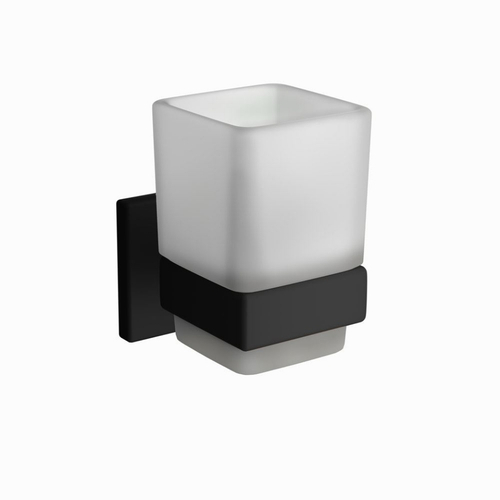 Jaquar, Стакан для зубных щеток Kubix Prime, Черный матовый AKP-BLM-35741P