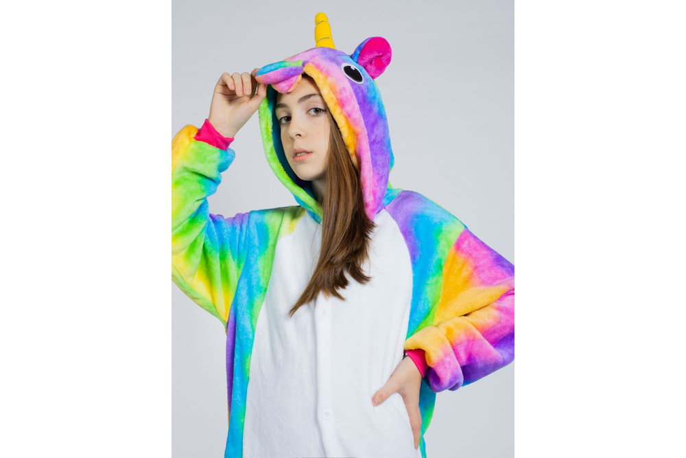 Кигуруми FunFur Единорог Радужный 1 XL