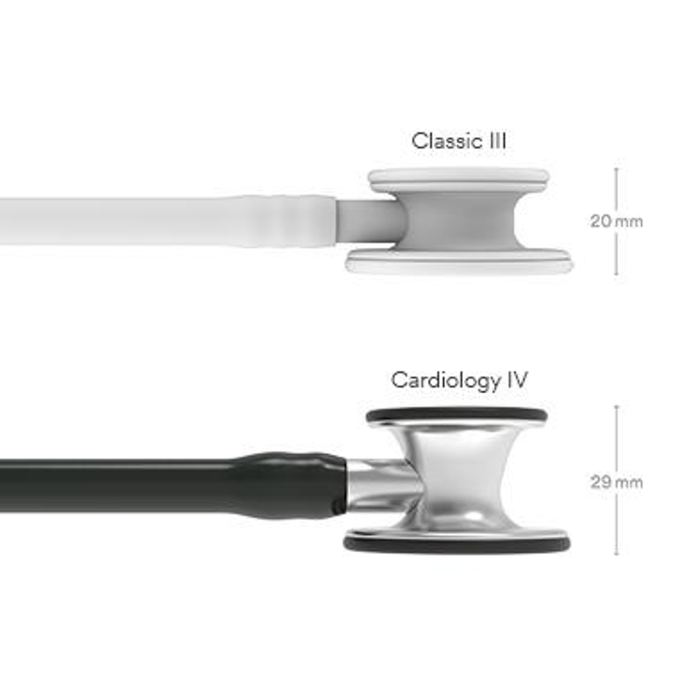 Стетоскоп 3M™ Littmann® Cardiology IV™, черная трубка, акустическая головка цвета латунь, 69 см