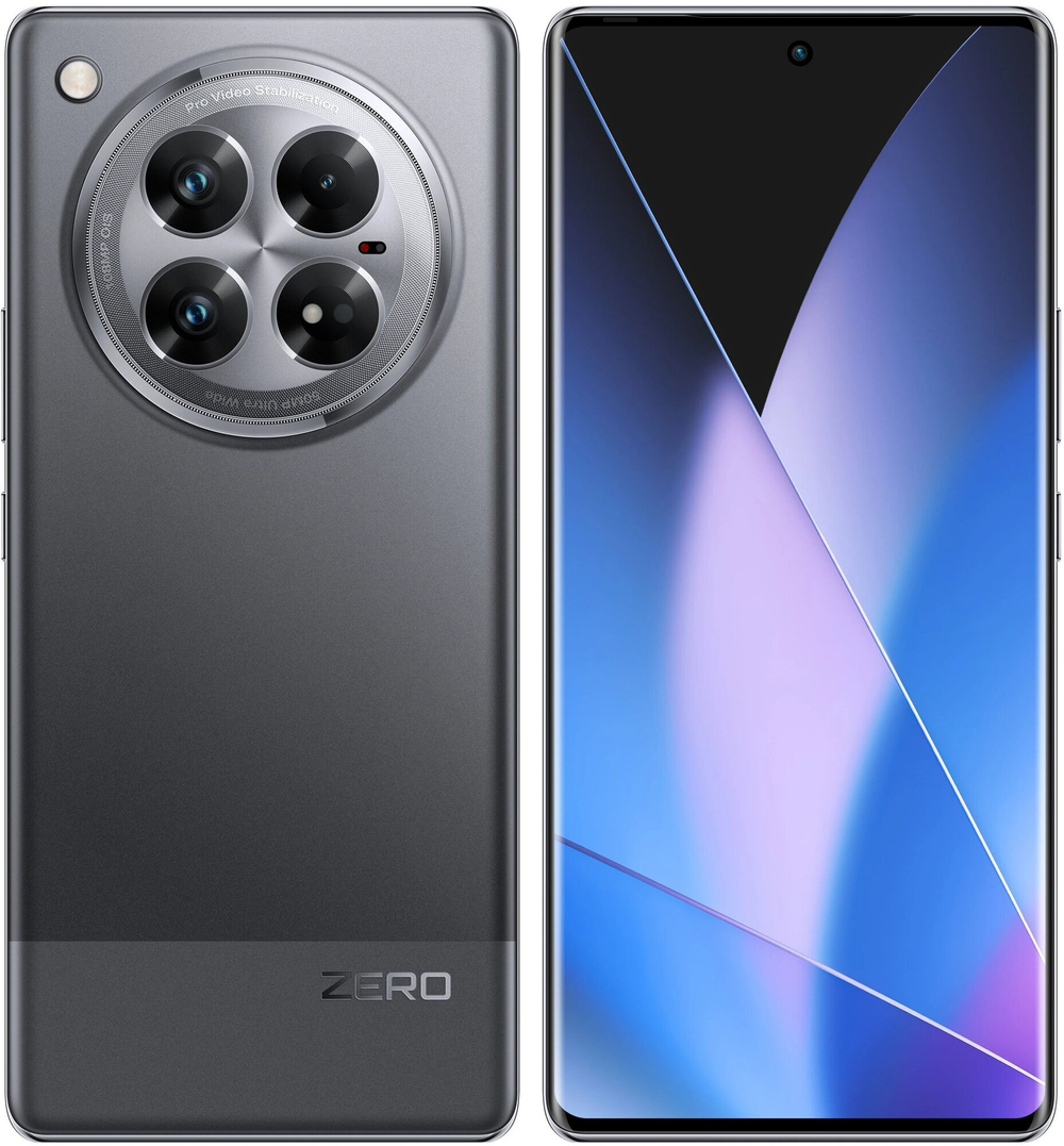 Смартфон Infinix Zero 40 8/256 ГБ, Ростест (EAC), Android 14, 6.78", AMOLED, черный