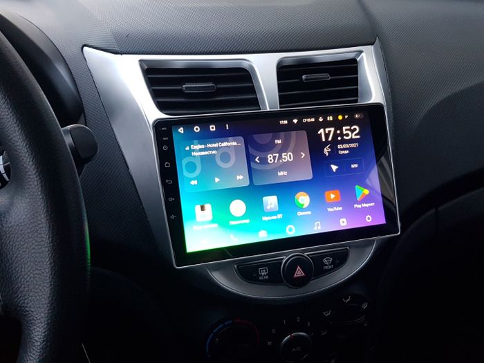 Магнитола для Hyundai Solaris 2010-2016 - Kuberg QLed, Android 14, TS105, Быстрейшая, CarPlay, SIM-слот