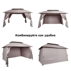 Шатер-беседка Green Glade 1068 3х4х2,6 м полиэстер