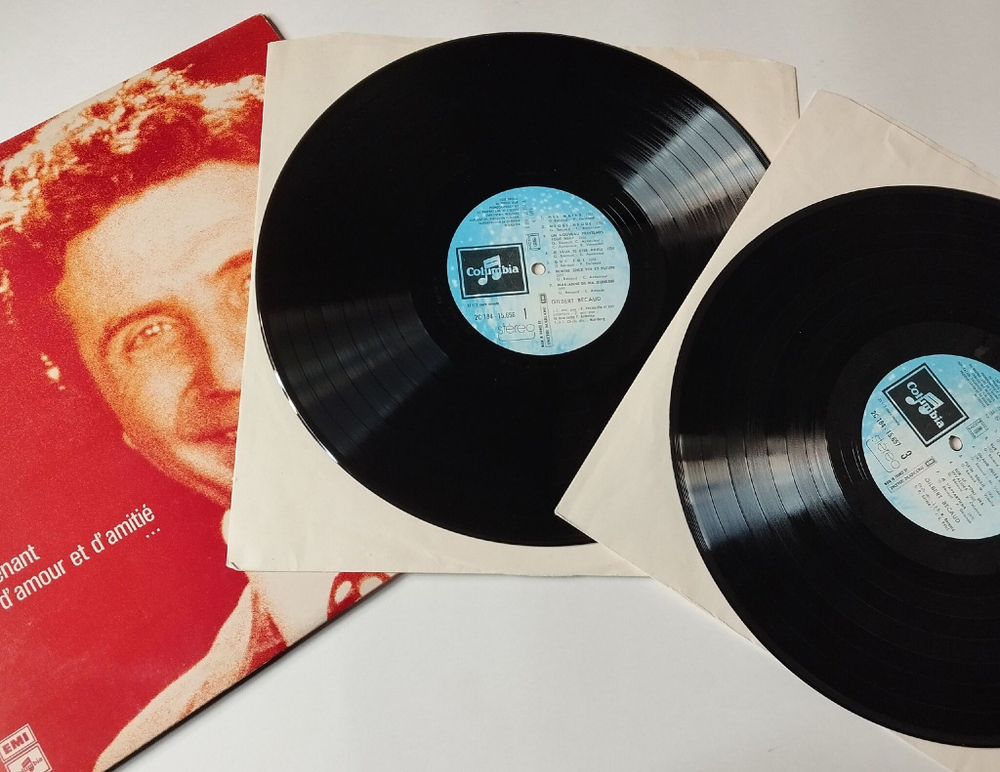 Винтажная виниловая пластинка LP Gilbert Becaud Жильбер Беко (France 1975)