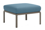 Пуф пластиковый с подушкой Nardi Komodo Pouf, тортора, синий