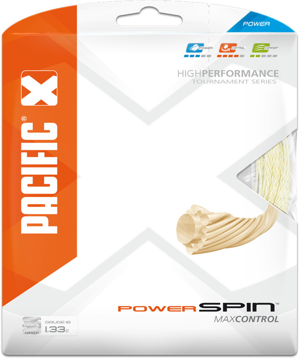 Теннисные струны Pacific Power Spin (12,2 m) - белый