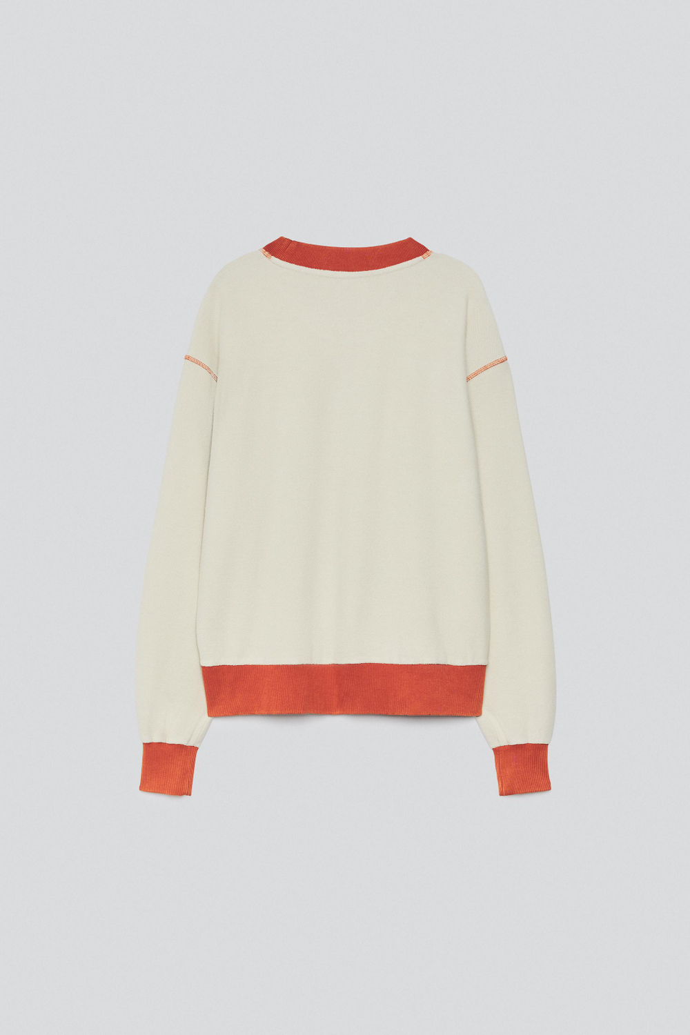 ZARA X BAISI GUADAGNINO ТОЛСТОВКА С НАШИВКАМИ, ОРАНЖЕВЫЙ