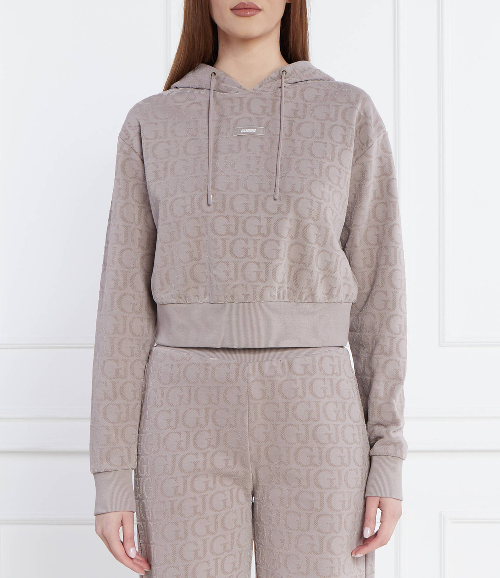 Худи GUESS ACTIVE - коричневый(V4RQ14 KC2W0)