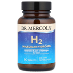 Dr. Mercola, H2, молекулярный водород, 90 таблеток (80 мг в 1 таблетке)