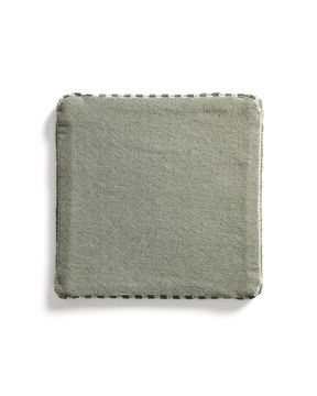 Подушка для стула Dirome в зеленую полоску, 100% ПЭТ, 40 x 40 см