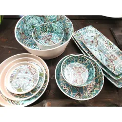 Блюдо 53*16,2*1,7 см прямоуг. Damask Blue пластик меламин P.L. Proff Cuisine