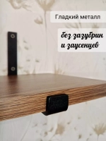 Полка настенная прямая на кронштейнах