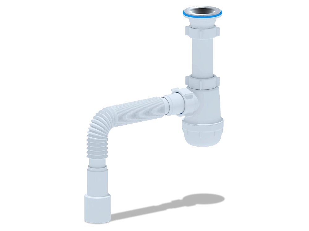 Сифон Ани Грот 1 1/2*40 с гофрой 40-40*50 А0115