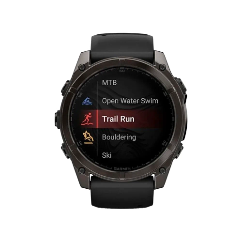 Умные часы Garmin Fenix 8, 51мм, Amoled Sapphire Titanium Carbon Gray (010-02905-21)