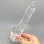Фаллоимитатор Lusty прозрачный от Alive (18*3,2 см.)